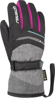 Reusch Bolt GTX Junior 4961305 7771 black grey pink front